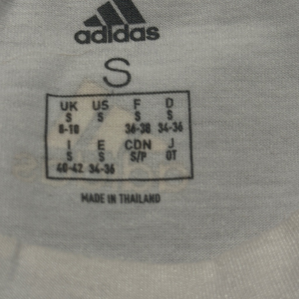 Adidas White Sleeveless Logo Tank Top Size S. - Picture 4 of 7